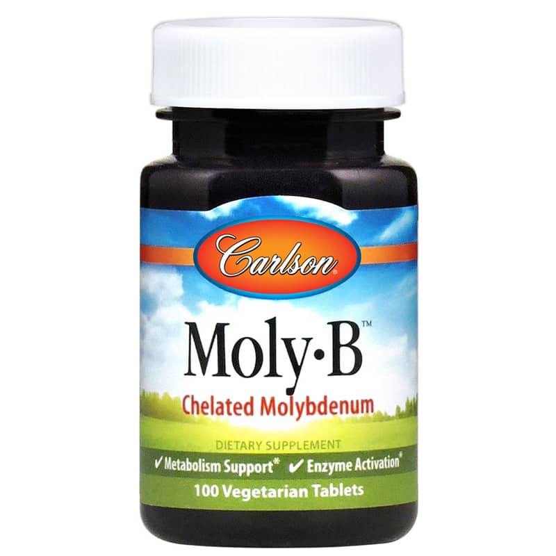 Carlson Labs Moly-B Chelated Molybdenum 100 Veg Tablets