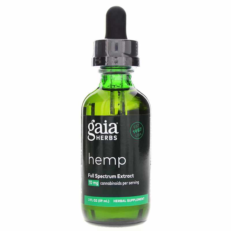 Gaia Herbs Hemp Full Spectrum Extract 10 Mg 2 Oz