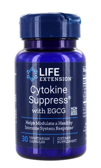 Life Extension - Cytokine Suppress with EGCG - 30 Vegetarian Capsules