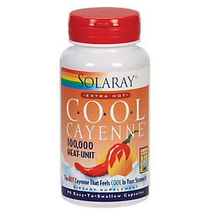 Cool Cayenne for Sensitive Stomachs - Extra Hot - 600 MG (90 Capsules)