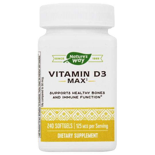 Nature's Way - Vitamin D3 Max 125 mcg. - 240 Softgels