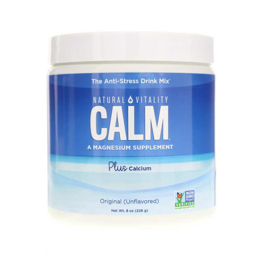 Natural Vitality Natural Calm Plus Calcium Unflavored 8 Oz