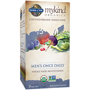 mykind Organics Whole Food Multivitamin for Men - Once Daily (30 Vegan Tablets)
