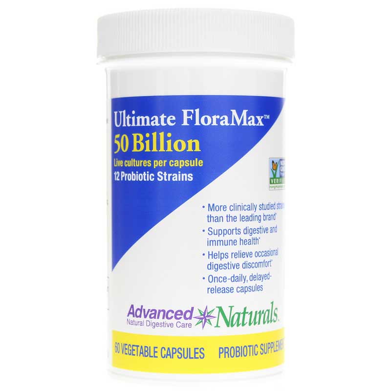 Advanced Naturals Ultimate FloraMax 50 Billion 60 Veg Capsules