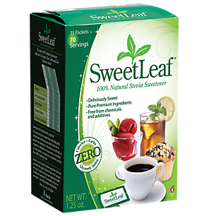 Sweet Leaf Stevia Sweetener - Zero Calorie (35 Packets)