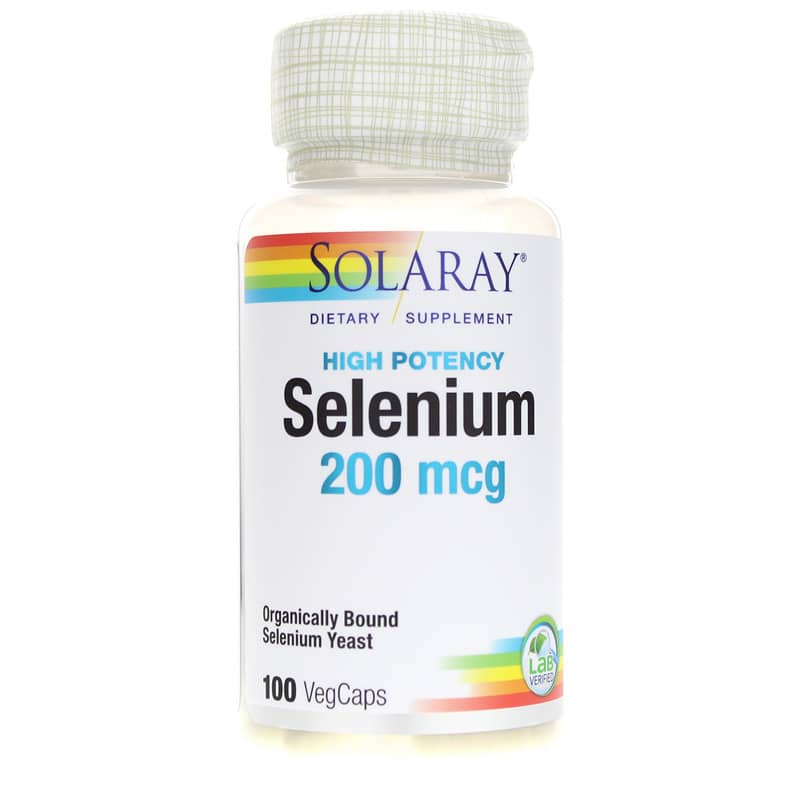 Solaray Selenium 200 Mcg 100 Veg Capsules
