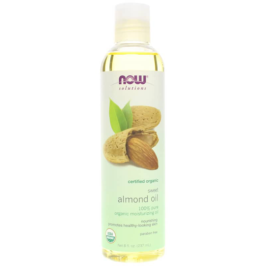NOW Foods Sweet Almond Oil Certified Organic 8 Oz
