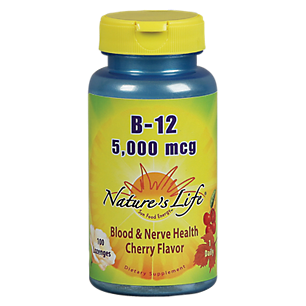 Vitamin B-12 Lozenges - 5,000 MCG - Cherry (100 Lozenges)
