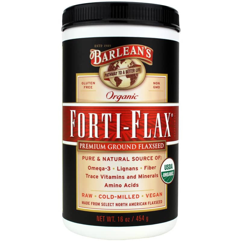 Barleans Organic Oils Forti-Flax Premium Ground Flaxseed, Organic 16 Oz