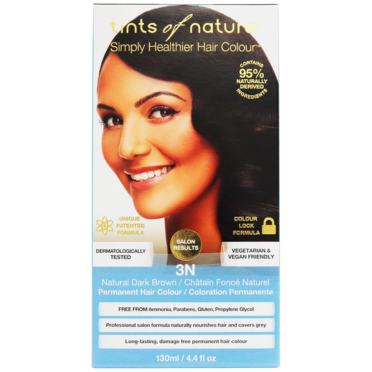 Tints Of Nature - Conditioning Permanent Hair Color 3N Natural Dark Brown - 4.4 fl. oz.
