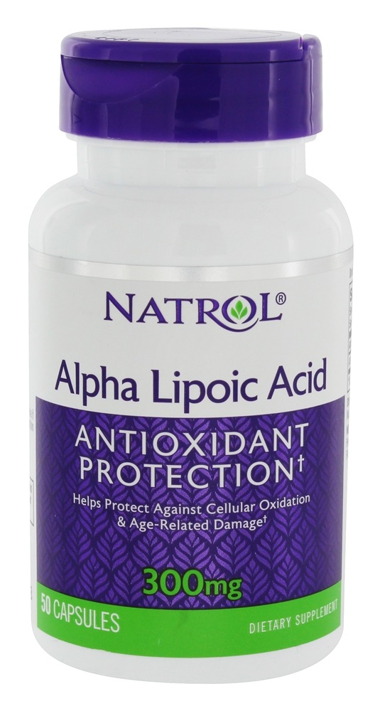 Natrol - Alpha Lipoic Acid Antioxidant Protection 300 mg. - 50 Capsules
