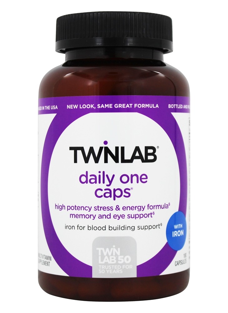 Twinlab - Daily One Caps with Iron - 180 Capsules