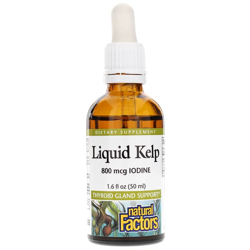 Natural Factors Liquid Kelp 800 Mcg Iodine 1.6 Oz
