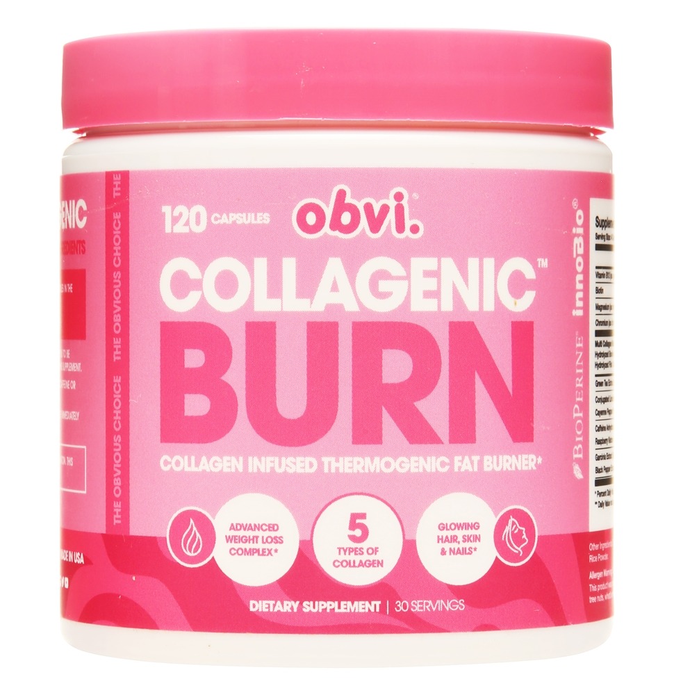 Obvi - Collagenic Burn Collagen Infused Thermogenic Fat Burner - 120 Capsules