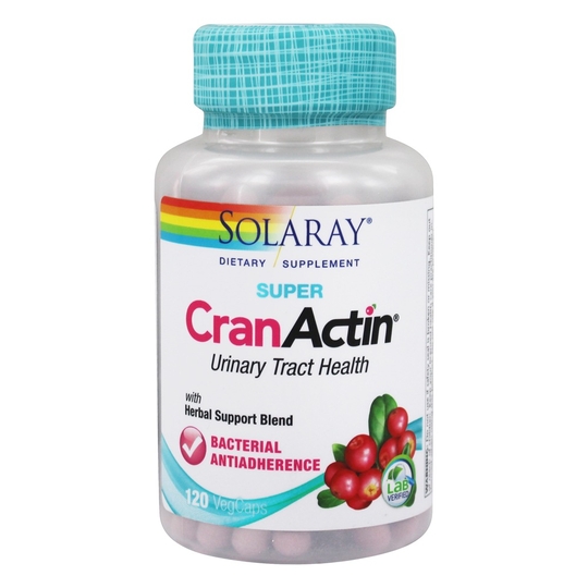 Solaray - Super CranActin for Urinary Tract Health - 120 Vegetable Capsule(s)