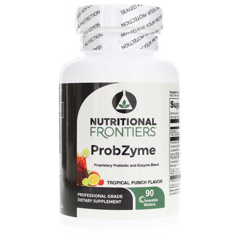 Nutritional Frontiers ProbZyme GI Solutions Tropical Fruit 90 Chewable Tablets