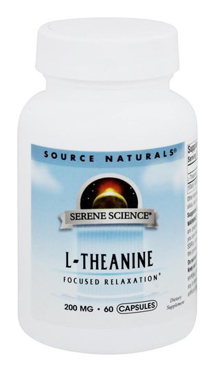 Source Naturals - L-Theanine 200 mg. - 60 Capsules