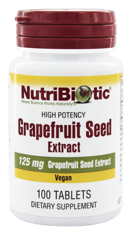 Nutribiotic - GSE Grapefruit Seed Extract 125 mg. - 100 Tablets