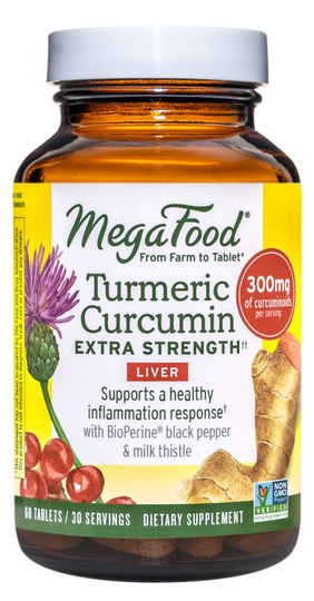MegaFood - Turmeric Curcumin Extra Strength for Liver - 60 Tablets