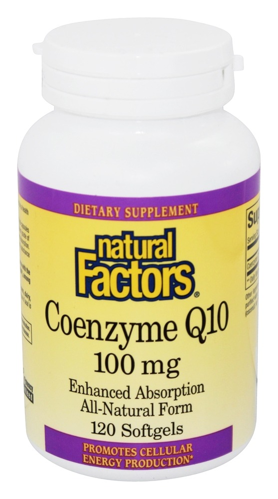 Natural Factors - Co-Enzyme Q10 100 mg. - 120 Softgels