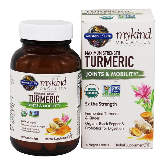 Garden of Life - mykind Organics Turmeric Maximum Strength Joints & Mobility Formula - 30 Vegan Tablet(s)
