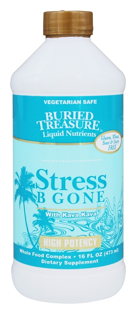 Buried Treasure Products - Stress B Gone with Kava Kava High Potency - 16 fl. oz.