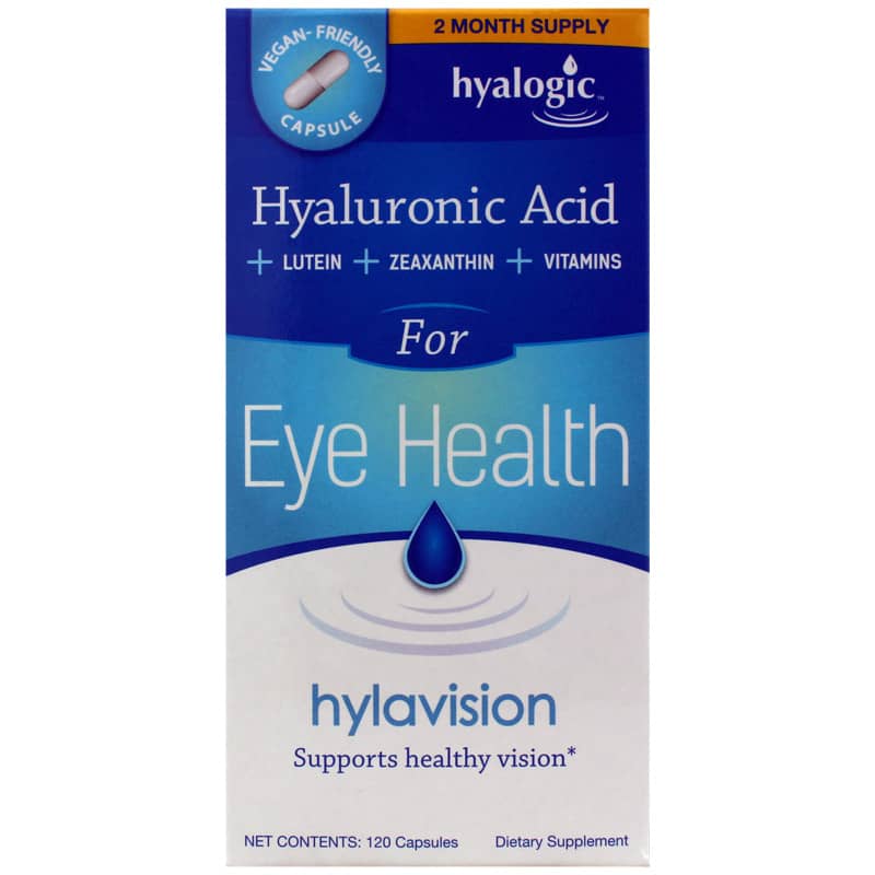 Hyalogic Hylavision Hyaluronic Acid for Eye Health 120 Capsules