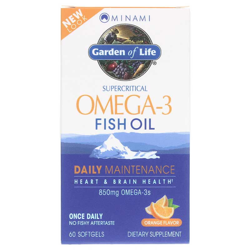 Garden of Life Minami Omega-3 Fish Oil Daily Maintenance 60 Softgels