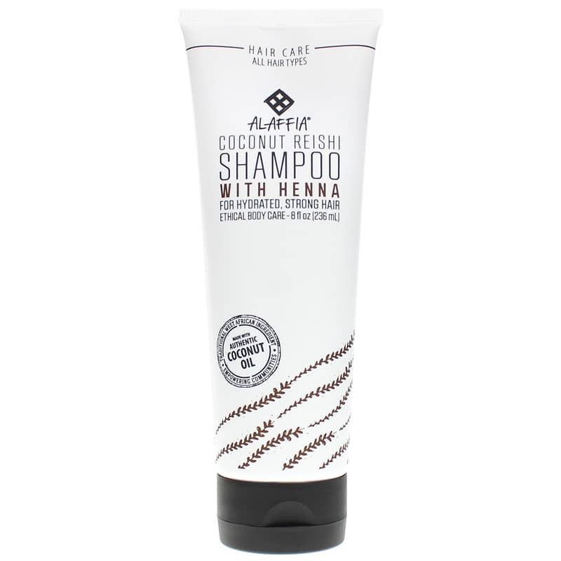 Alaffia Coconut Reishi Shampoo with Henna 8 Oz