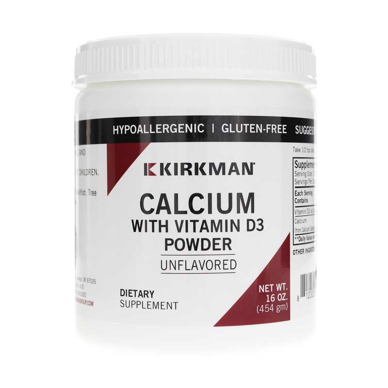 Kirkman Calcium with Vitamin D-3 Powder Unflavored 16 Oz