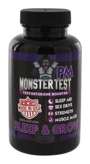 Angry Supplements - Monster Test PM Testosterone Booster - 60 Capsules