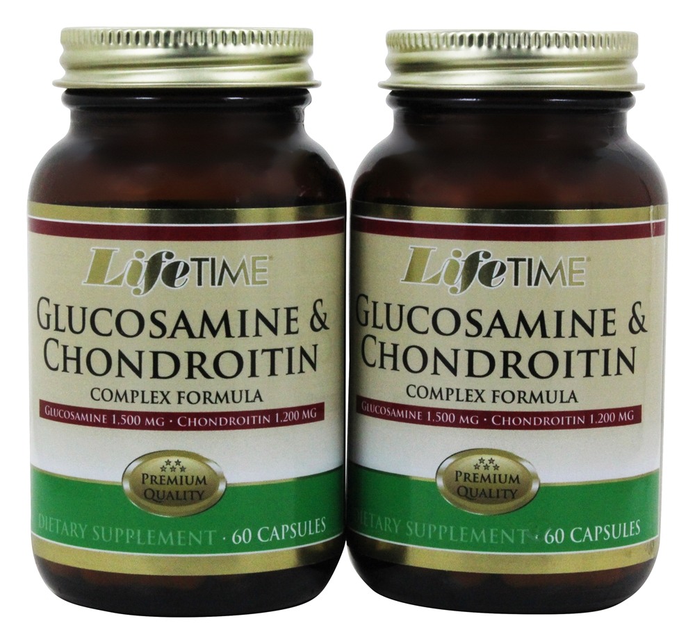 LifeTime Vitamins - 2-Pk Glucosamine 1500 mg & Chondroitin 1200 mg Complex Formula (6060) - 120 Tablets