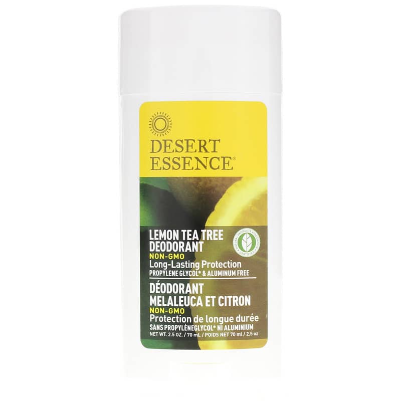 Desert Essence Lemon Tea Tree Deodorant 2.5 Oz