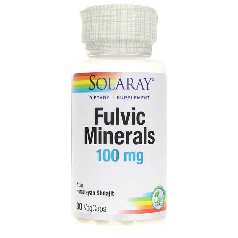 Solaray Fulvic Minerals 100 Mg 30 Veg Capsules