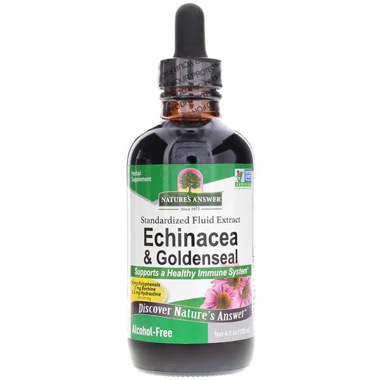 Natures Answer Echinacea Goldenseal Extract Alcohol-Free 4 Oz