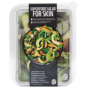 Superfood Salad Beauty Facial Mask - Daily Skin Care Superfood - Avocado (7 Piece Mask Set)