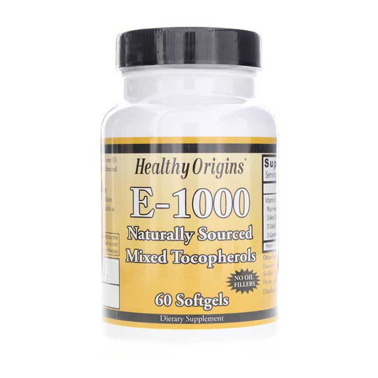 Healthy Origins Vitamin E-1000 IU 60 Softgels