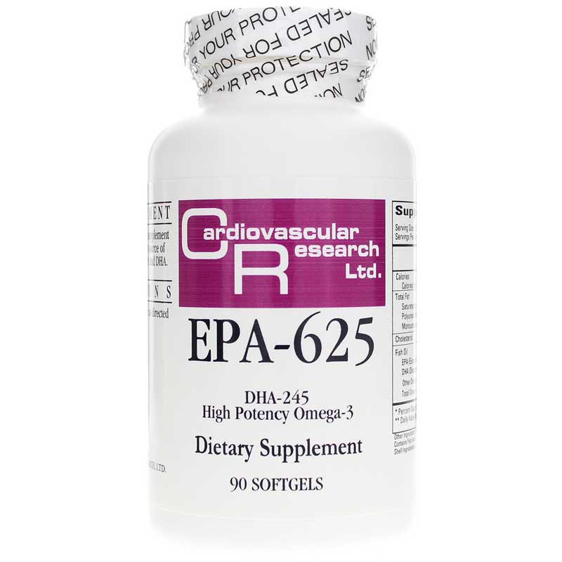 Cardiovascular Research Epa-625 Dha-245 High Potency Omega-3 90 Softgels