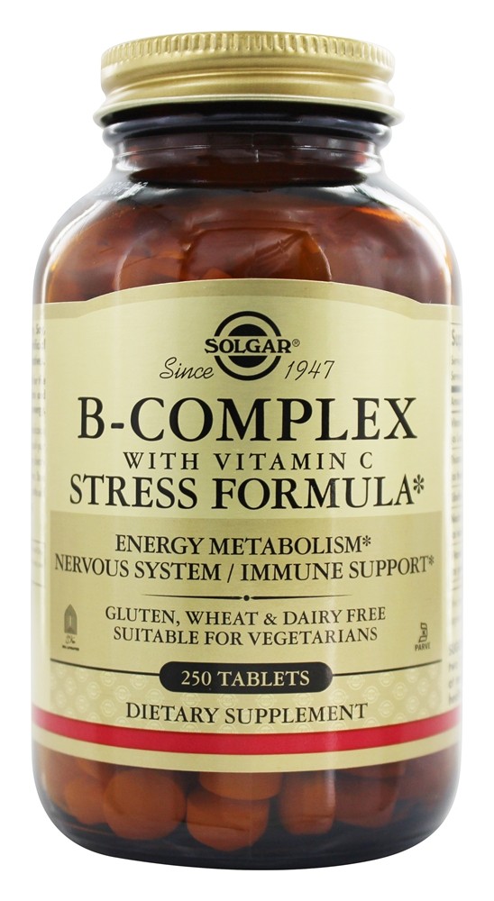 Solgar - B-Complex with Vitamin C Stress Formula - 250 Tablets