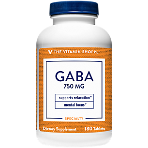GABA for Relaxation & Focus - 750 MG (180 Tablets)