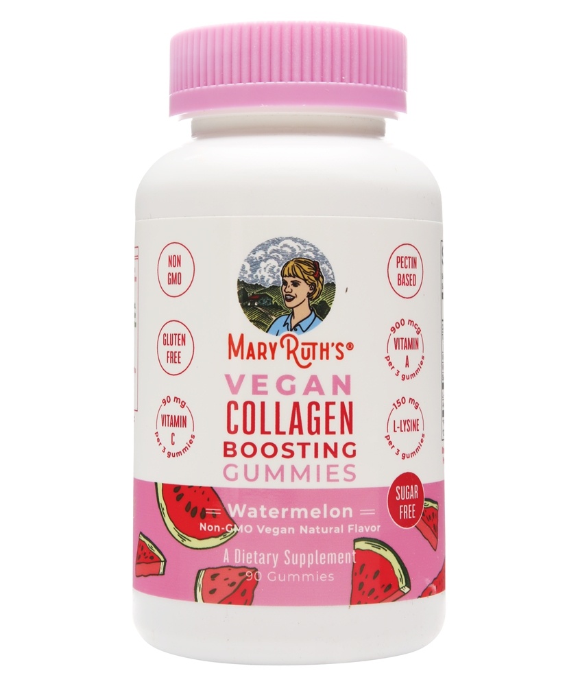 MaryRuth Organics - Vegan Collagen Boosting Gummies Watermelon - 90 Gummies