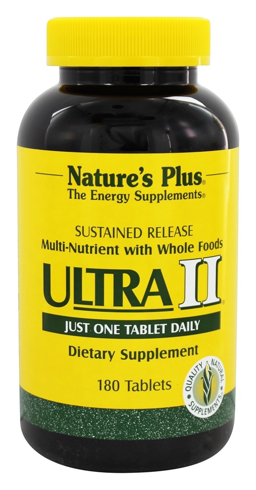 Natures Plus - Ultra II One-a-Day Multi Nutrient Sustained Release - 180 Tablets