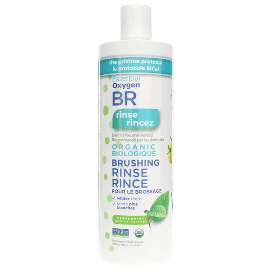 Essential Oxygen Organic Brushing Rinse Peppermint 16 Oz