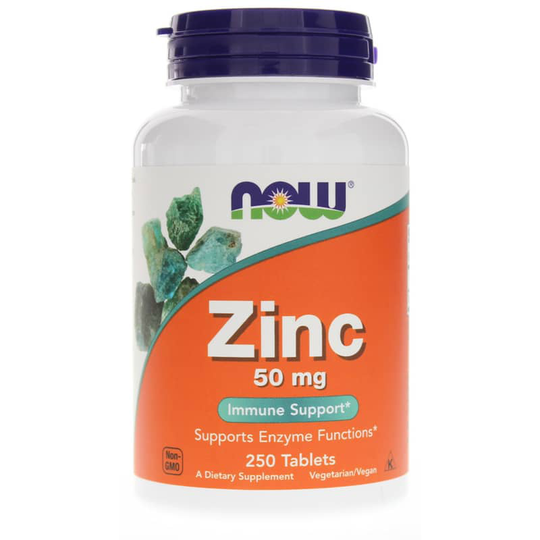 NOW Foods Zinc 50 Mg 250 Tablets