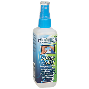 Crystal Deodorant Body Spray Mist - Hypoallergenic & Fragrance Free (4 Fluid Ounces)