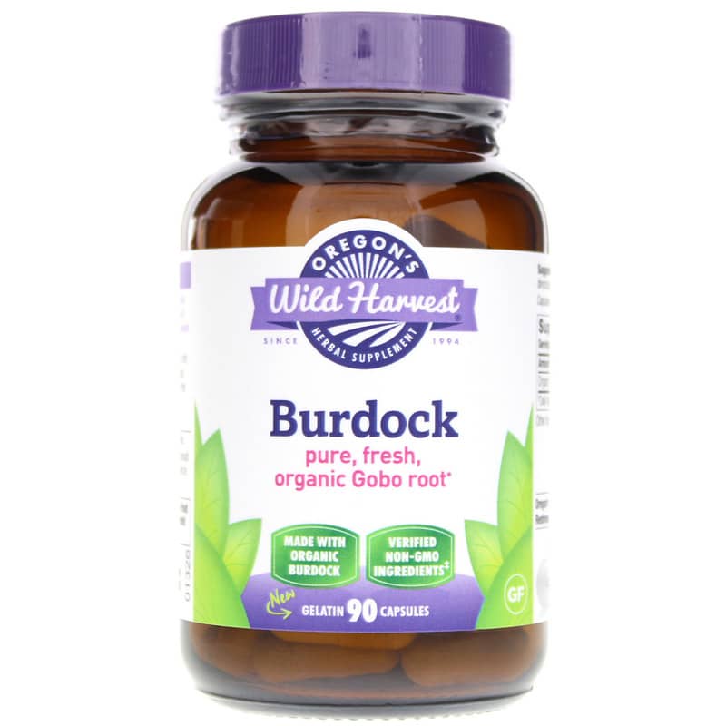 Oregons Wild Harvest Burdock 90 Gel Capsules