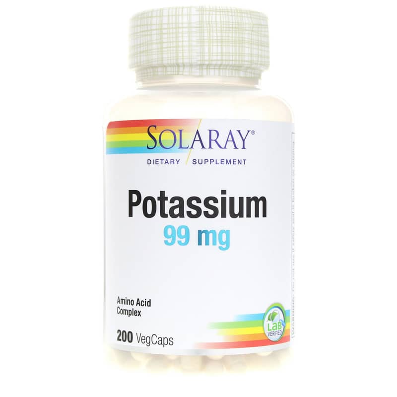 Solaray Potassium 99 Mg 200 Veg Capsules