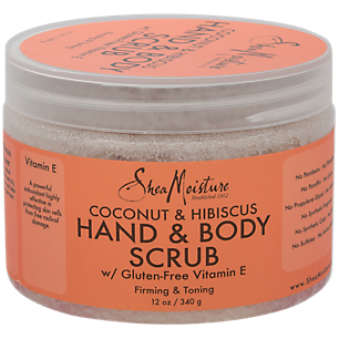 Coconut & Hibiscus Hand & Body Scrub with Vitamin E (12 Ounces)