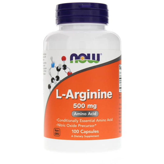 NOW Foods L-Arginine Capsules 500 Mg 100 Capsules