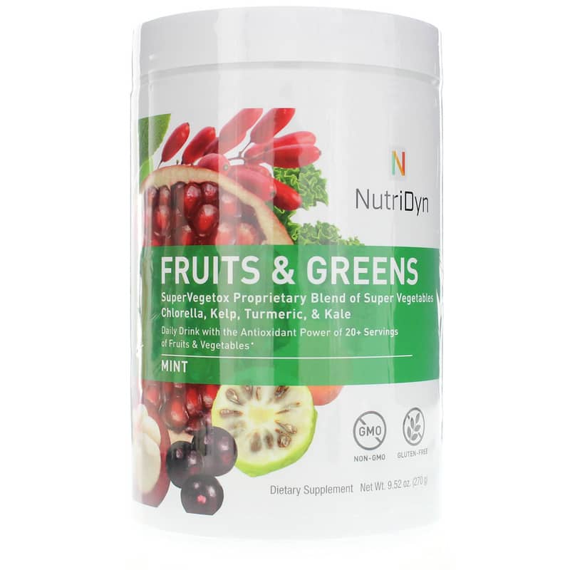 NutriDyn Fruits & Greens Daily Drink Mint 27 Servings